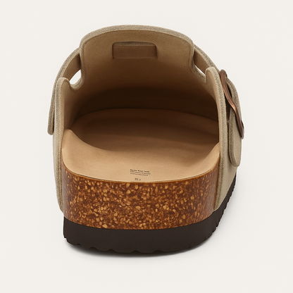 Suede Cork Mule