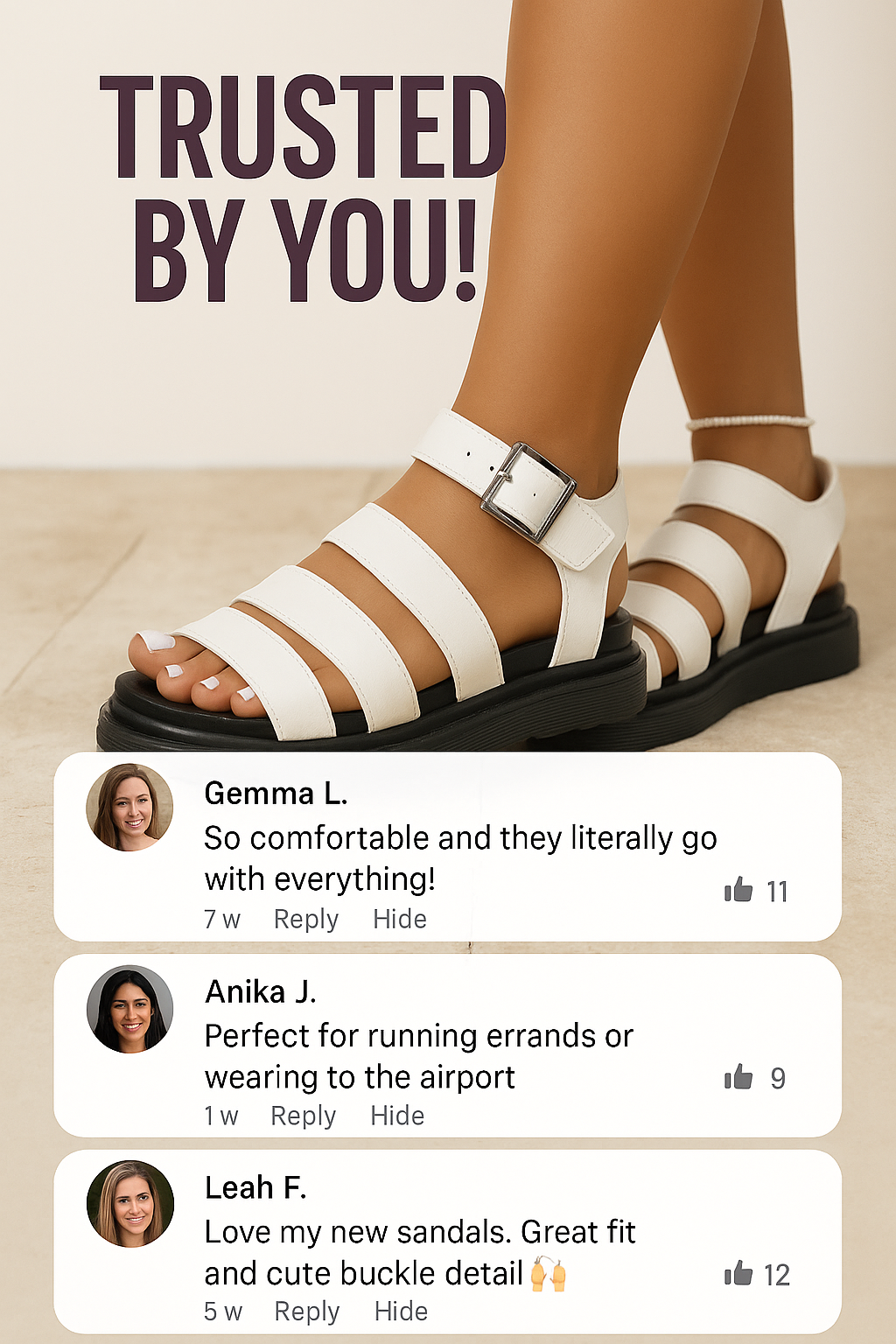 Aurelia Gladiator Sandals