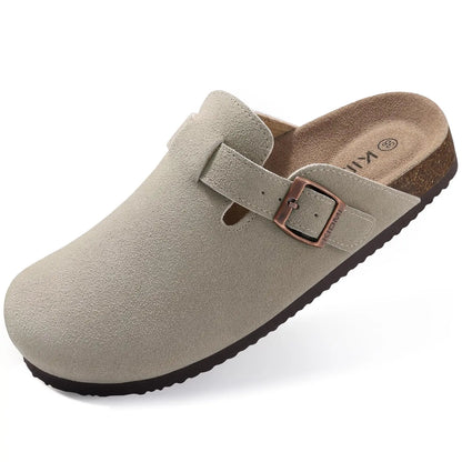 Suede Cork Mule