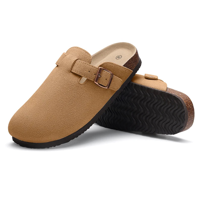 Suede Cork Mule