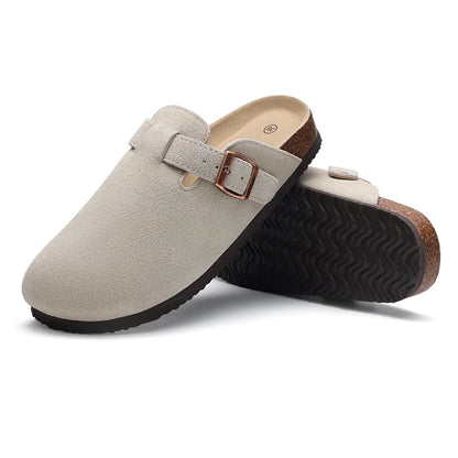 Suede Cork Mule