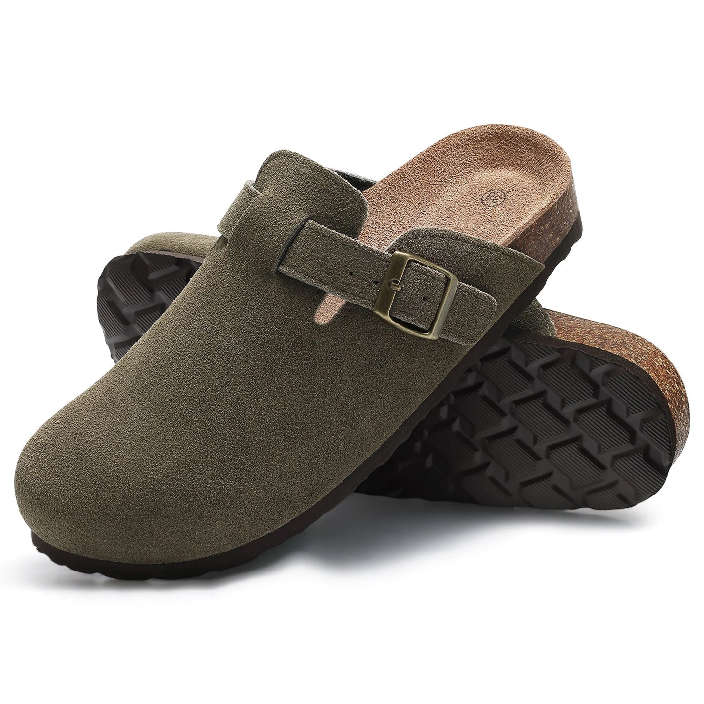 Suede Cork Mule