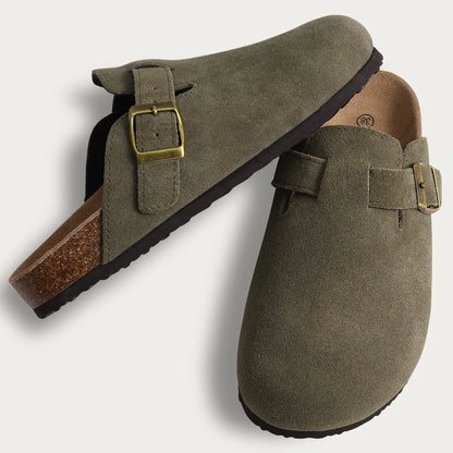 Suede Cork Mule