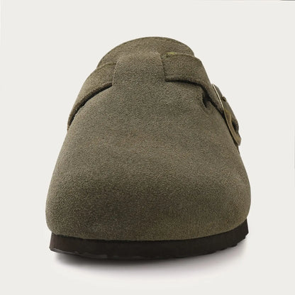 Suede Cork Mule