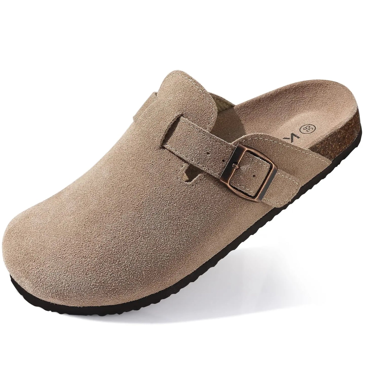 Suede Cork Mule