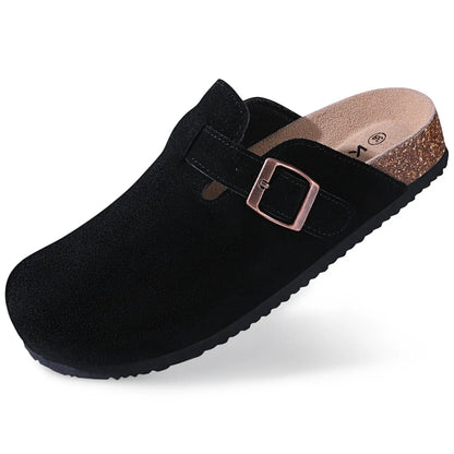 Suede Cork Mule
