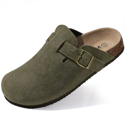 Suede Cork Mule